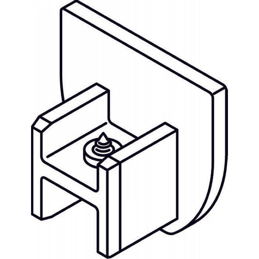 3842 - Endcover white for profile 3840 - (10pcs)