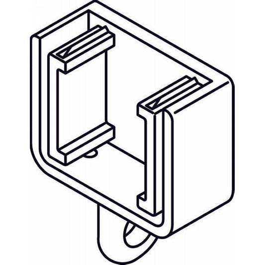 3985 - Endcover in white - (100pcs)