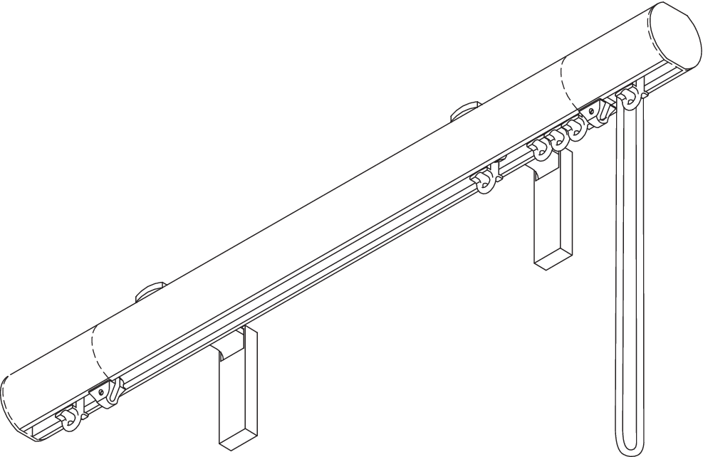 SG 7630M Metropole 30mm - Cord Operated - Metropole Curtain Pole System