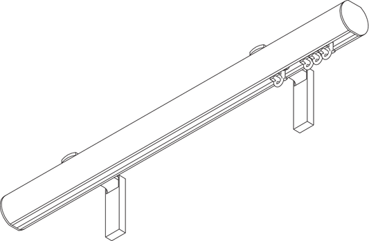 SG 7610M Metropole 30mm - Hand Operated - Metropole Curtain Pole System