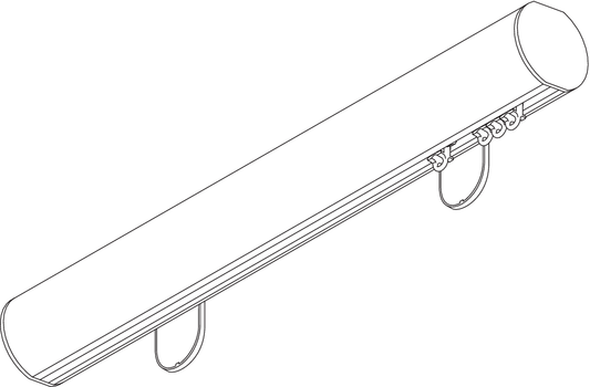 SG 7620M Metropole 50mm - Hand Operated - Metropole Curtain Pole System