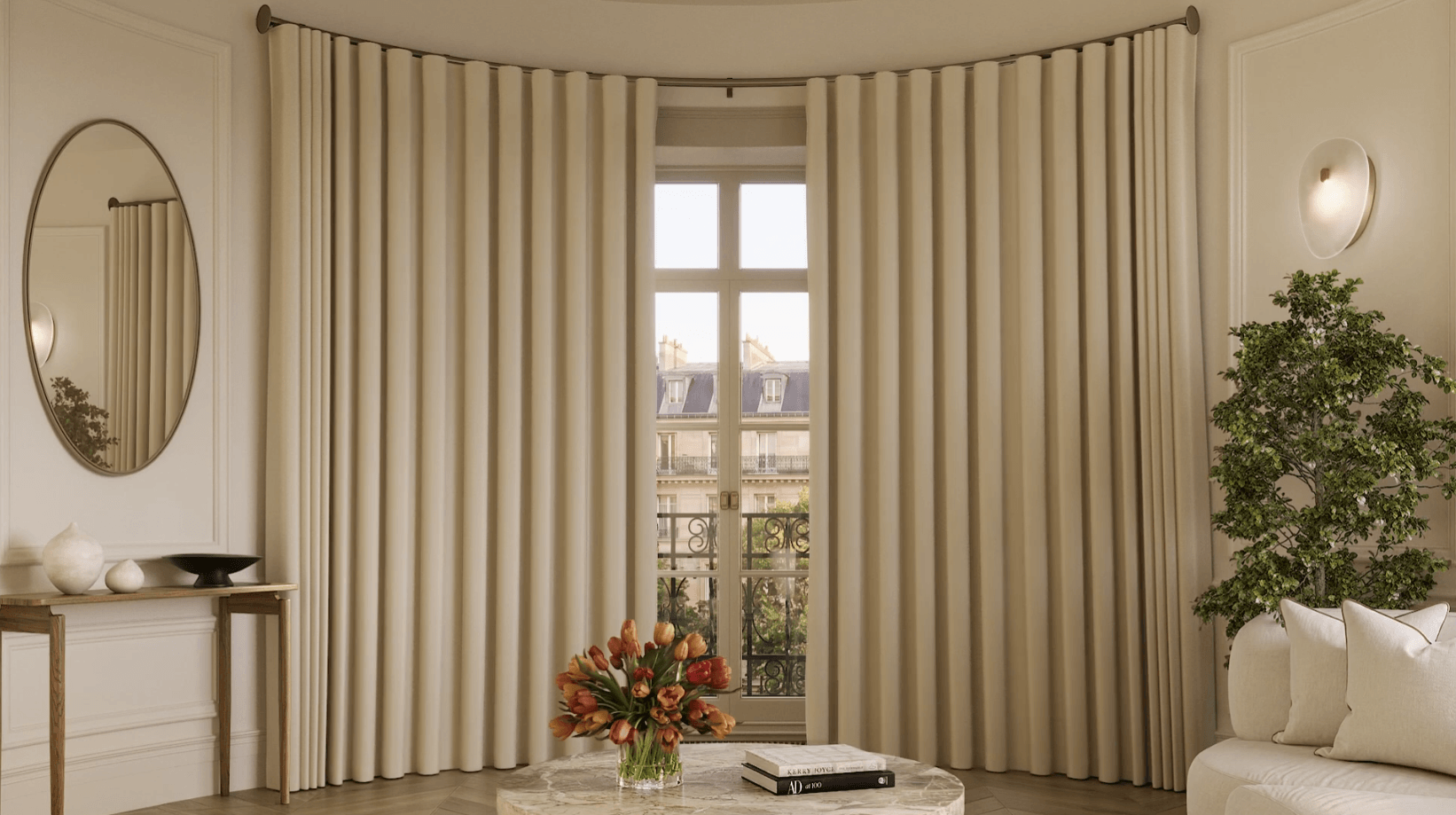 Load video: Whisper-quiet motorised roller blind by Silent Gliss – DB Blinds &amp; Curtains